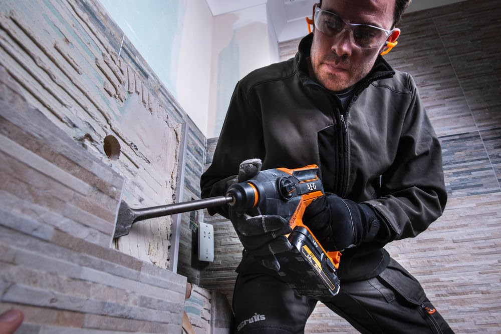 AEG - Perforateur SDS+ 18 Volts PRO18V 4 modes, 1,5 Joules EPTA (sans batterie) - BBH18C-0