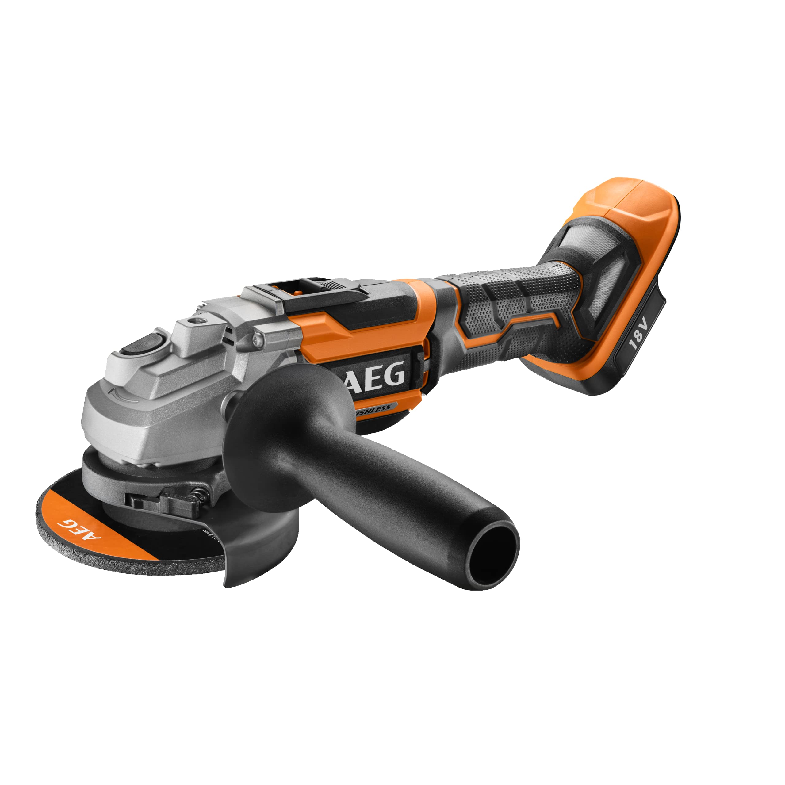 AEG - Duo Brushless : Perceuse percussion Brushless, meuleuse 125mm Brushless, 2 batt. 5,0Ah chargeur, grans sac de transport